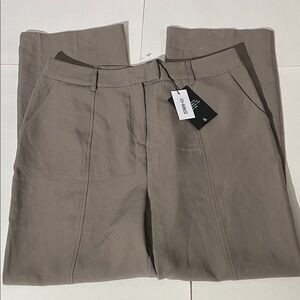 4th + Reckless Neutral Gray Taupe Wide Leg Paula Trouser in Mocha sz XXL 16 NEW!